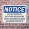 Signmission Do Not Operate Rotating Machinery While OSHA Notice Sign, Plastic, 10in W x 7in L, 2PK OS-2PACK-NS-P-710-L-11322 - alternate 7